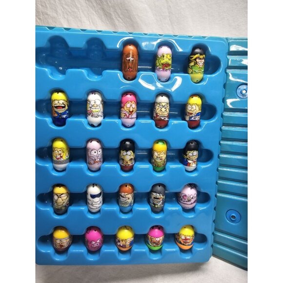 Mighty beanz lot of 48 Beanz And Blue Carrying Case- VINTAGE - Picture 2 of 10